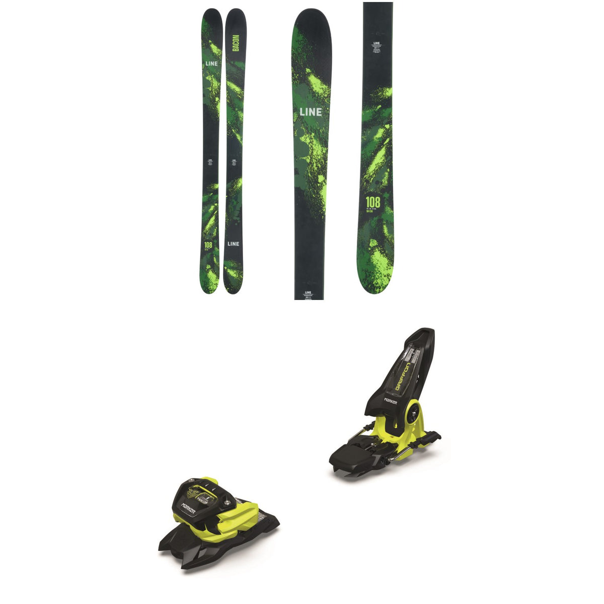 Line Skis Bacon 108 Skis 2024 + Marker Griffon 13 ID Ski Bindings