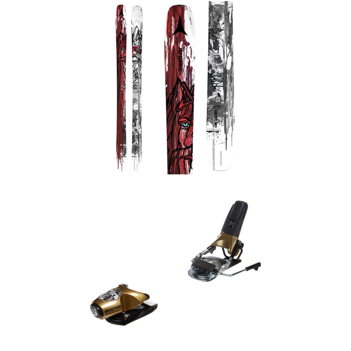 Atomic Bent 90 Skis + Look Pivot 15 GW Ski Bindings 2024