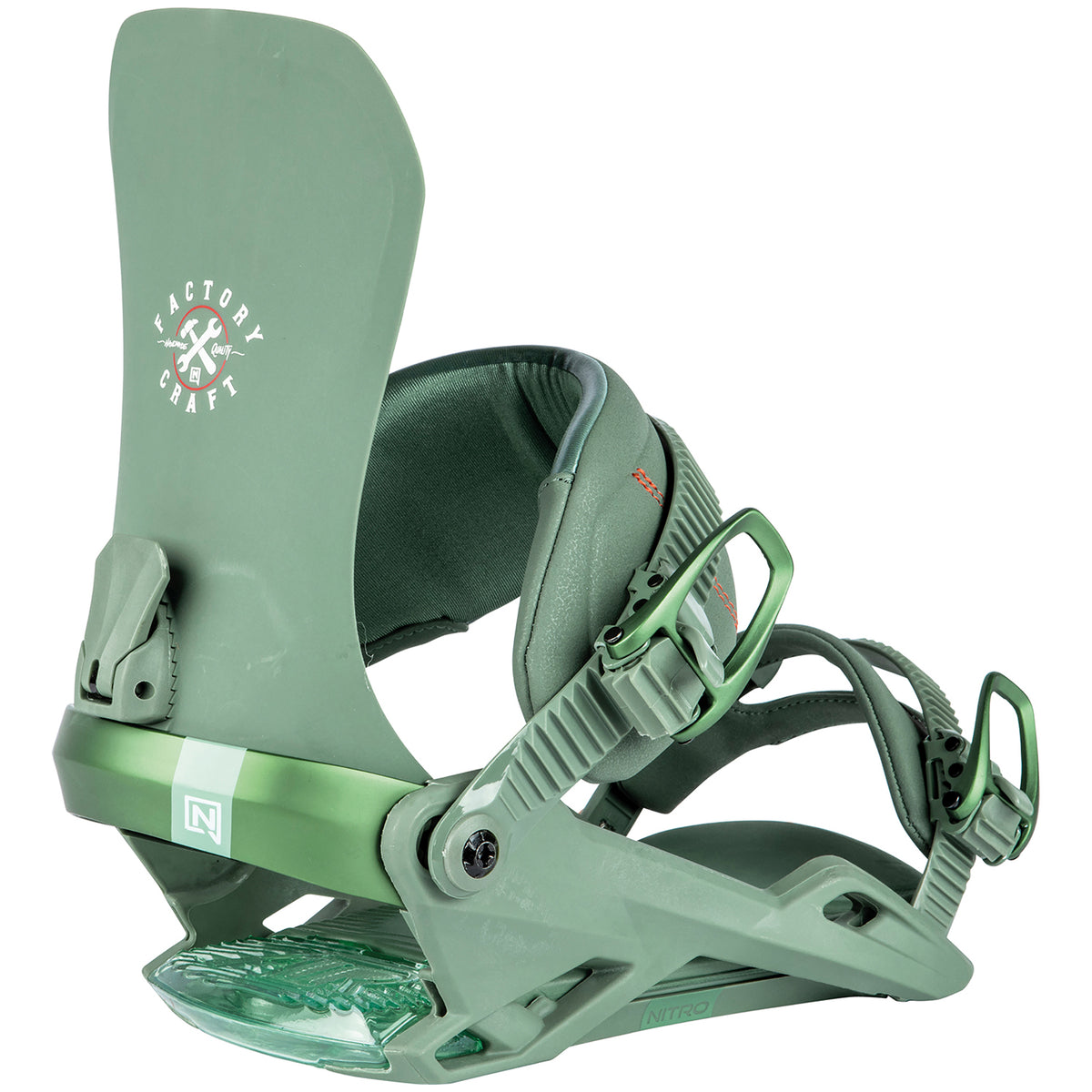 Nitro One Snowboard Bindings 2024 Factory Craft Series