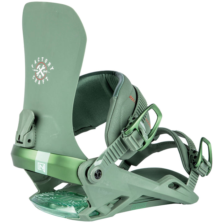 Nitro One Snowboard Bindings 2024 Factory Craft Series