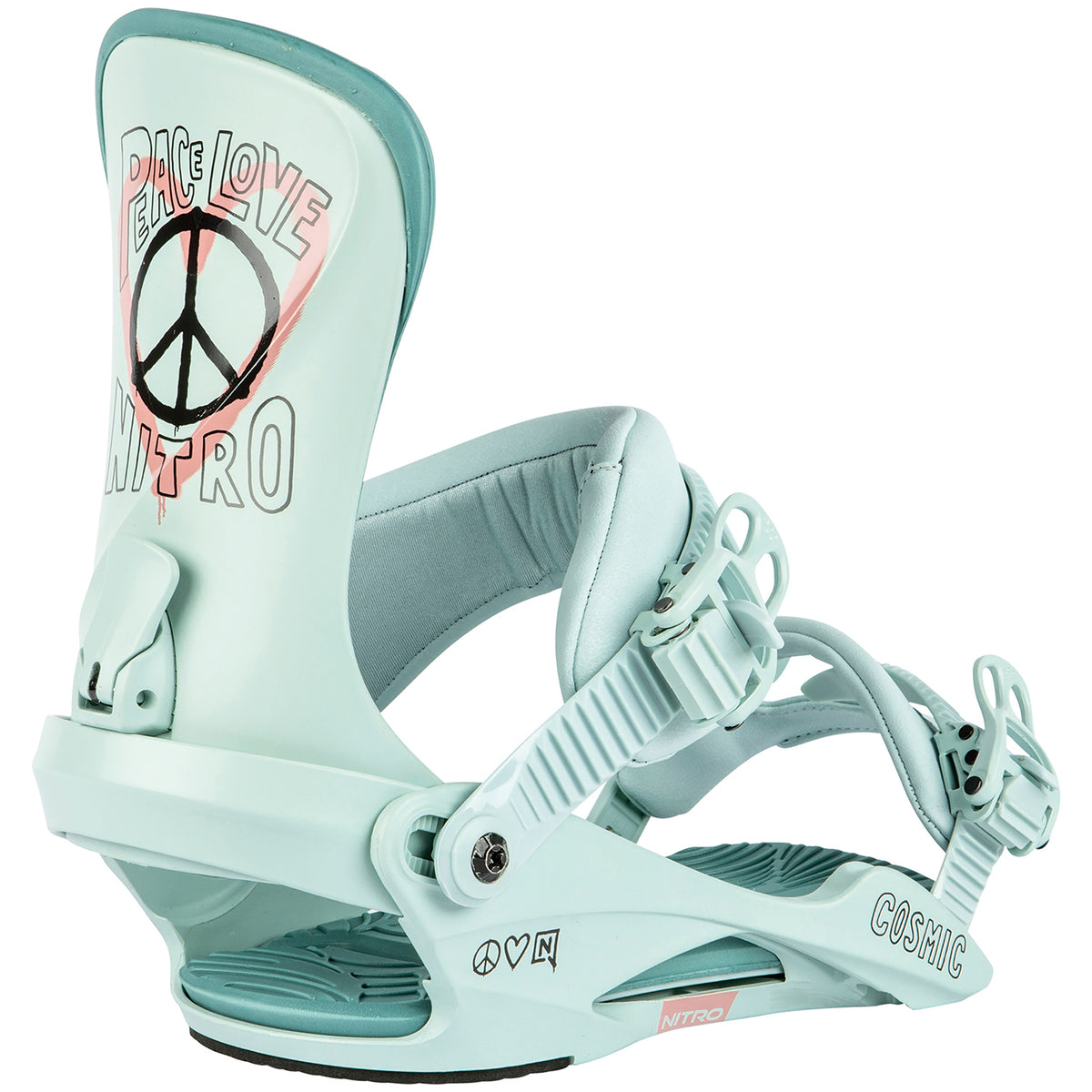 Nitro Cosmic Snowboard Bindings - Women's 2024 Peace Love Nitro