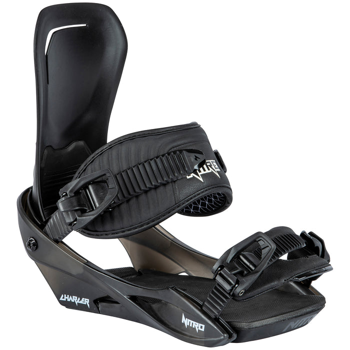 Nitro Charger Snowboard Bindings - Kids' 2025 Black