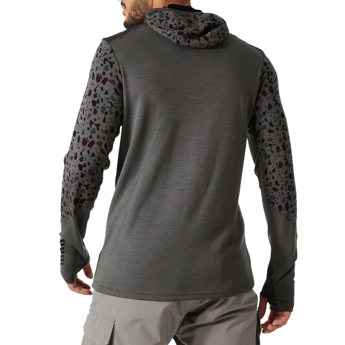 Helly Hansen Lifa Merino BLC Hoodie - Men's Concrete Granite