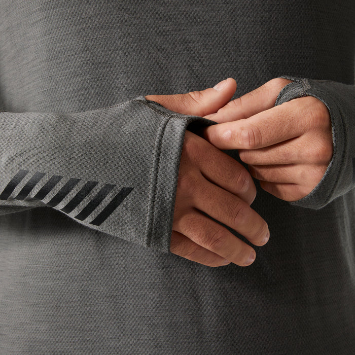 Helly Hansen Lifa Merino BLC Hoodie - Men's Concrete Granite