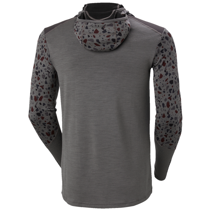 Helly Hansen Lifa Merino BLC Hoodie - Men's Concrete Granite