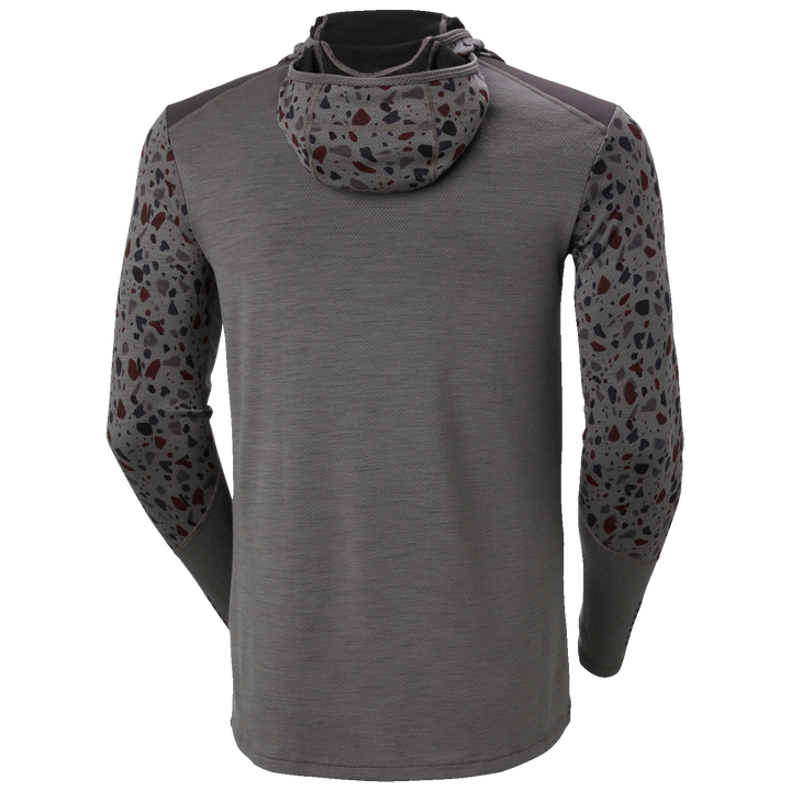 Helly Hansen Lifa Merino BLC Hoodie - Men's Concrete Granite