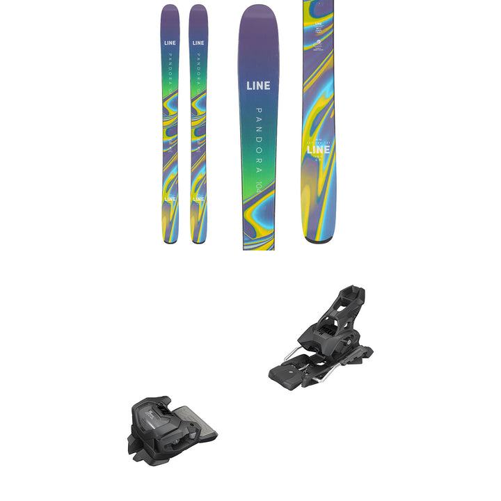 Line Skis Pandora 104 Skis + Tyrolia Attack 14 GW Ski Bindings - Women's 2023