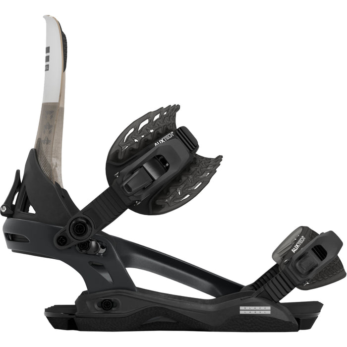 Rome Black Label Snowboard Bindings 2025 Black/White