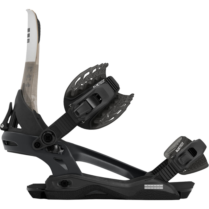Rome Black Label Snowboard Bindings 2025 Black/White