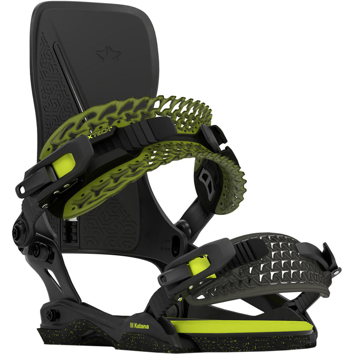 Rome Katana Snowboard Bindings 2024 Black Acid