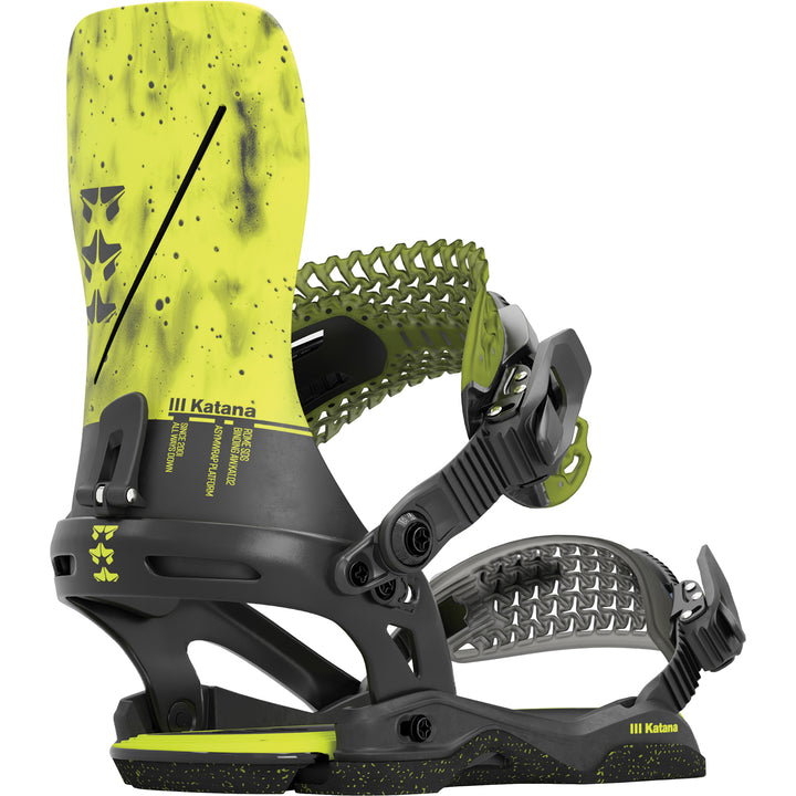 Rome Katana Snowboard Bindings 2024 Black Acid