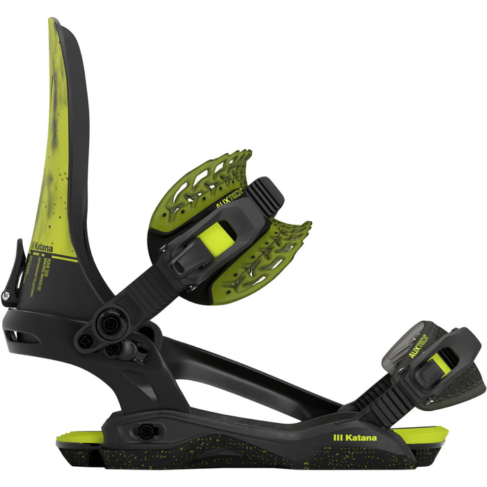 Rome Katana Snowboard Bindings 2024 Black Acid