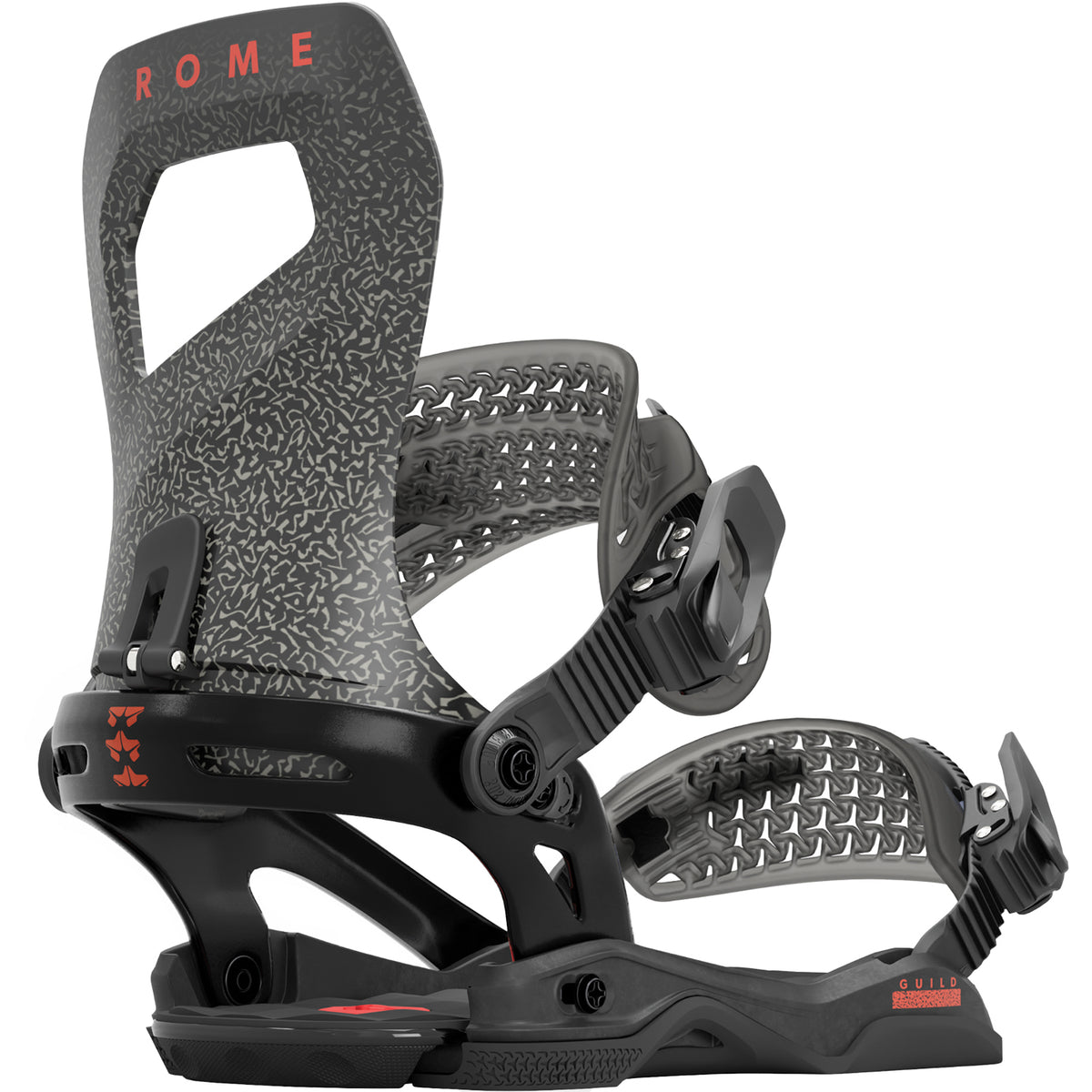 Rome Guild Snowboard Bindings - Women's 2024 Black Speckle