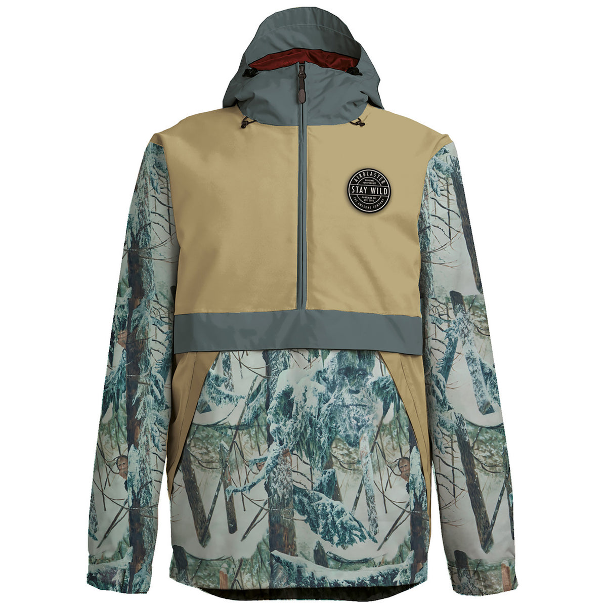 Airblaster Trenchover Jacket - Men's Green Yetiflage