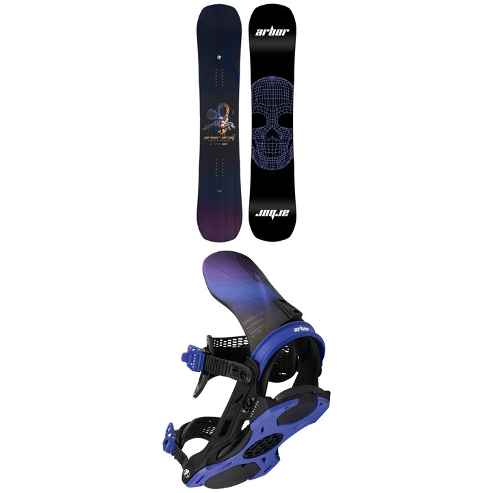 Arbor Draft Camber Snowboard + Hemlock Snowboard Bindings 2024