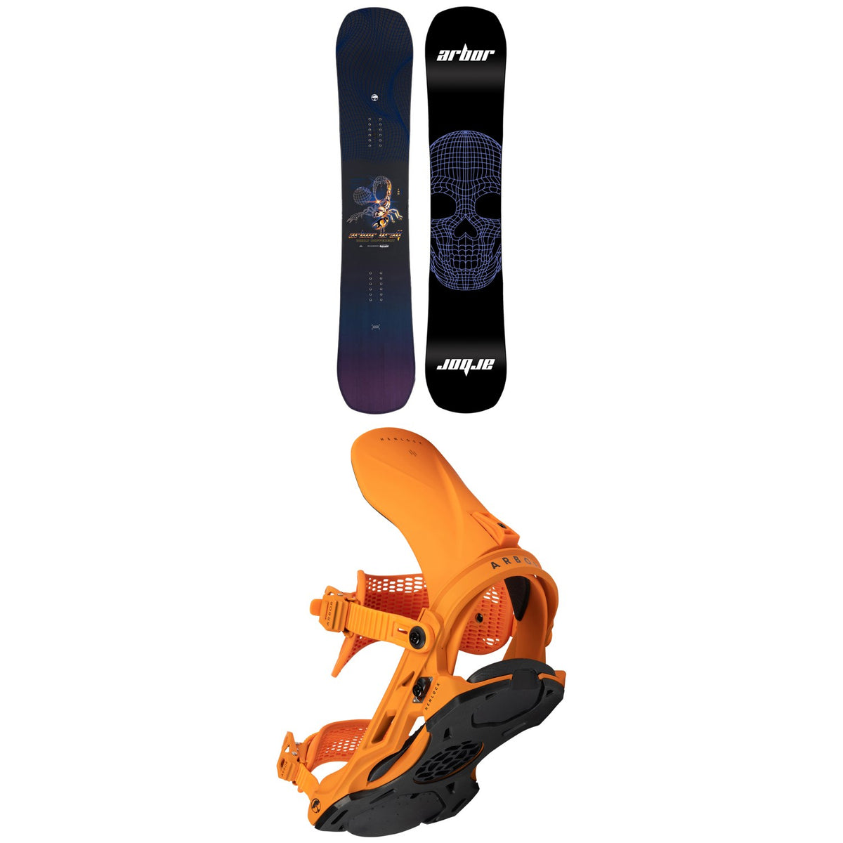 Arbor Draft Rocker Snowboard + Hemlock Snowboard Bindings 2024