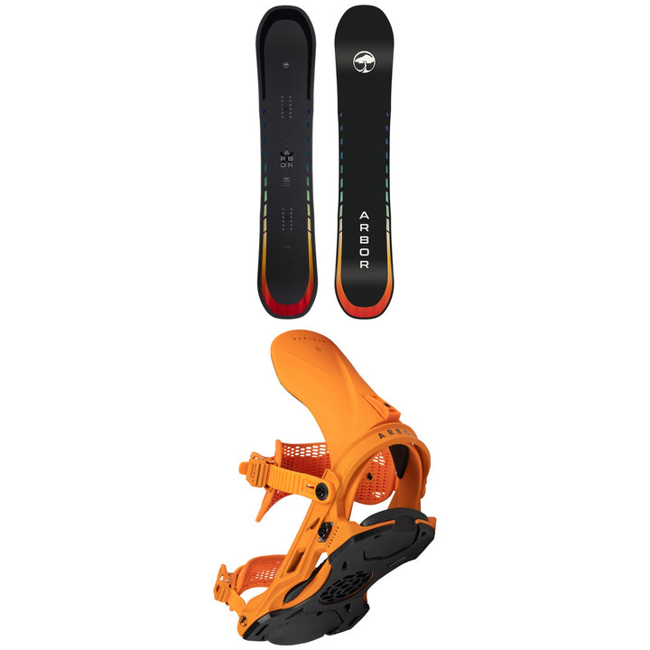 Arbor Formula Rocker Snowboard + Hemlock Snowboard Bindings 2024