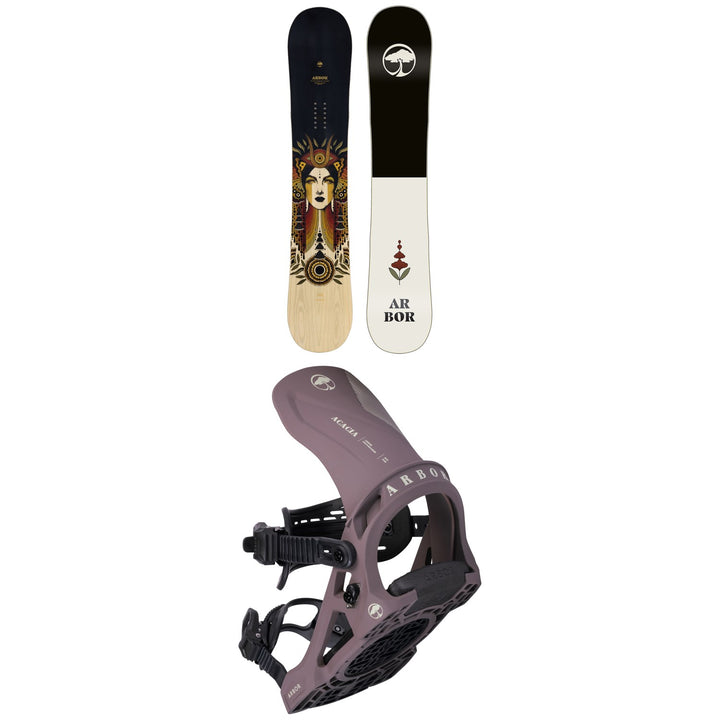 Arbor Cadence Camber Snowboard + Acacia Snowboard Bindings - Women's 2024