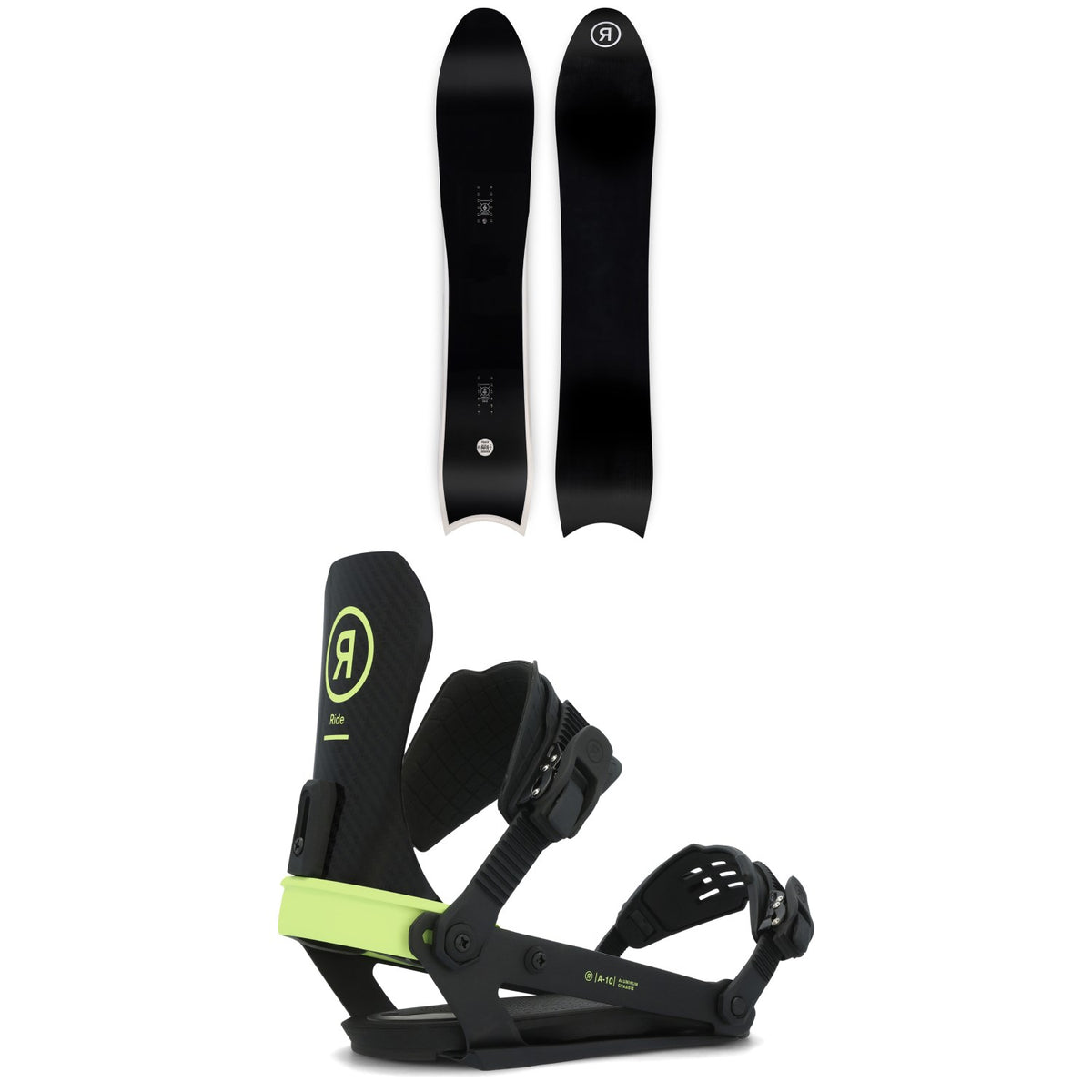 Ride Peace Seeker Snowboard + A-10 Snowboard Bindings 2024