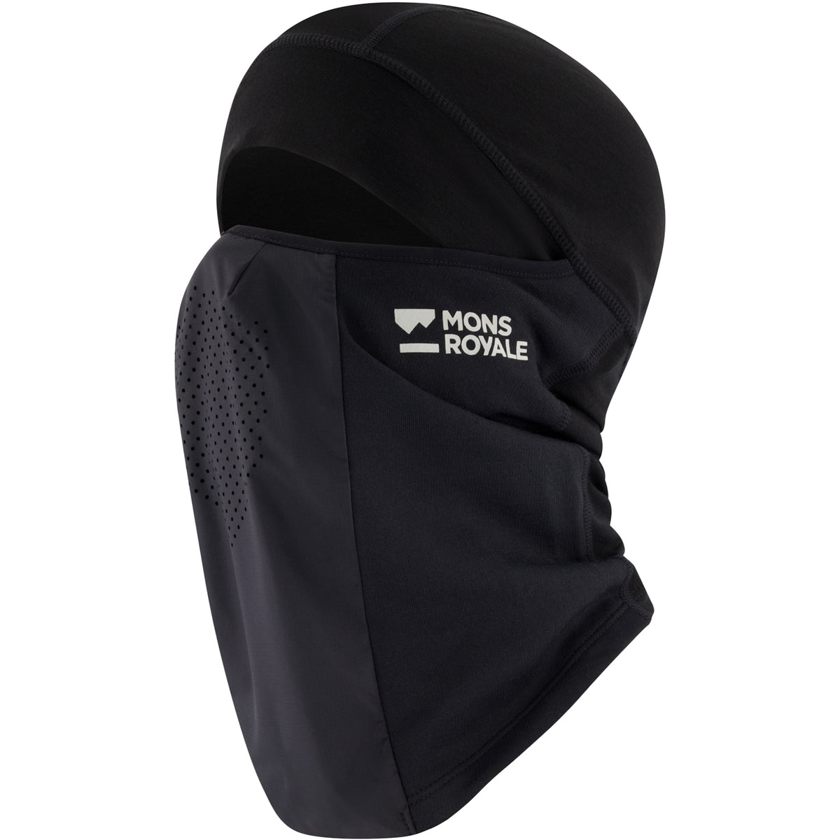 MONS ROYALE Storm Tech Merino Balaclava Black