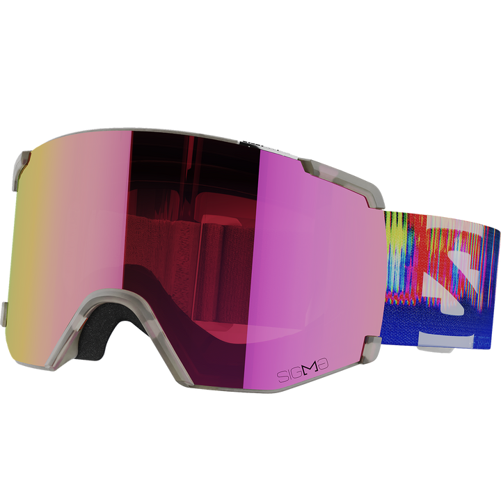 Salomon S/VIEW Sigma Goggles Translucent Frozen/Sigma Poppy Red