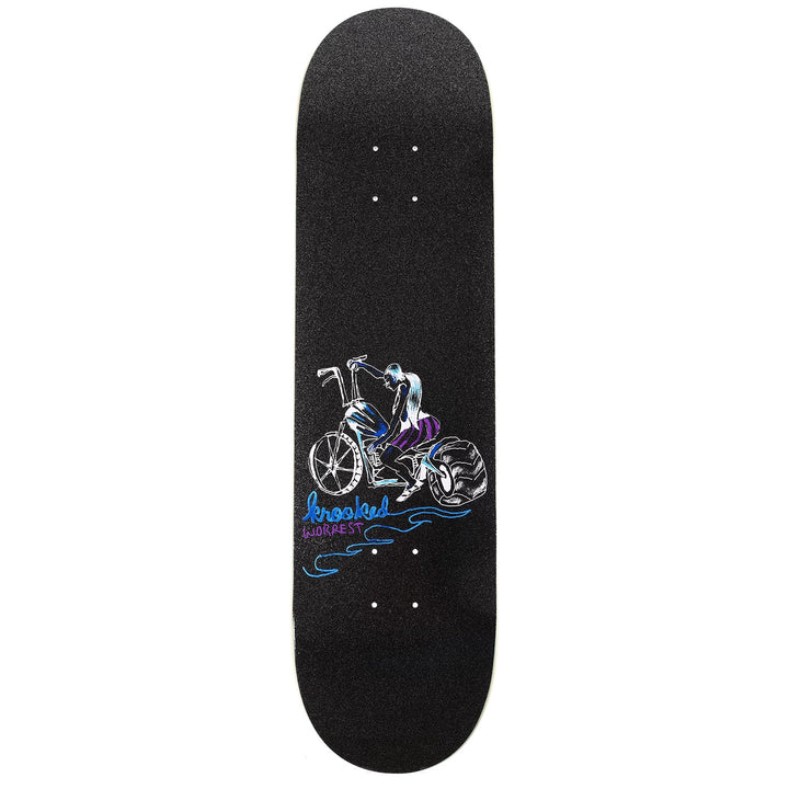 Krooked Worrest Chop Shop Twin Tail Slick 8.3 Skateboard Deck
