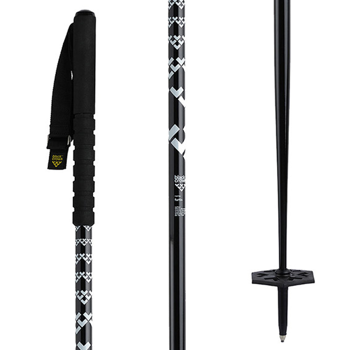 Black Crows Furtis Ski Poles 2027 Black/White