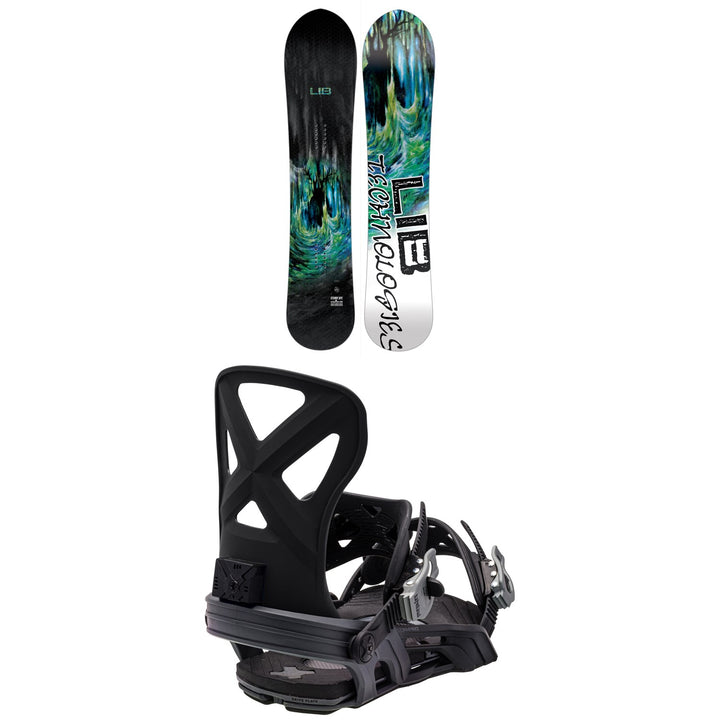 Lib Tech Stump Ape C2X Snowboard + Bent Metal Cor-Pro Snowboard Bindings 2024