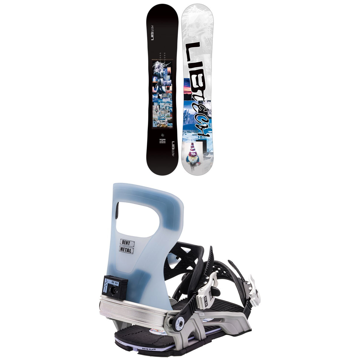 Lib Tech Skate Banana BTX Snowboard + Bent Metal Logic Snowboard Bindings 2024