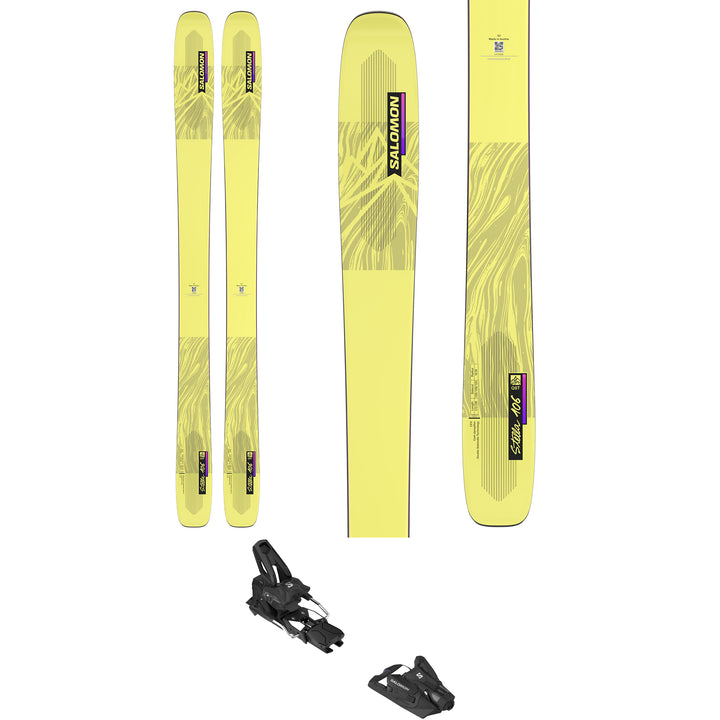 Salomon QST Stella 106 Skis + Salomon Strive 14 GW Ski Bindings - Women's 2023