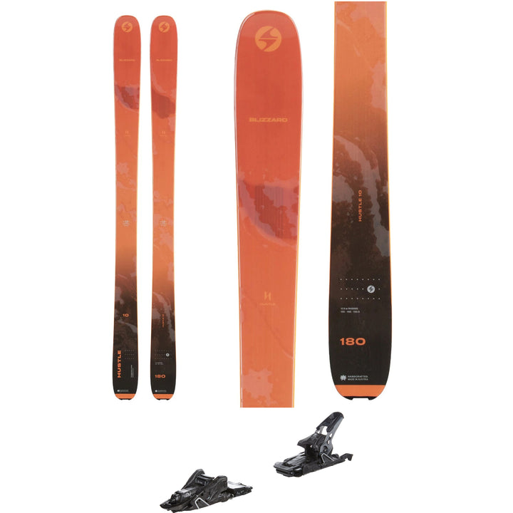 Blizzard Hustle 10 Skis + Salomon S/Lab Shift MNC 13 Alpine Touring Ski Bindings 2024