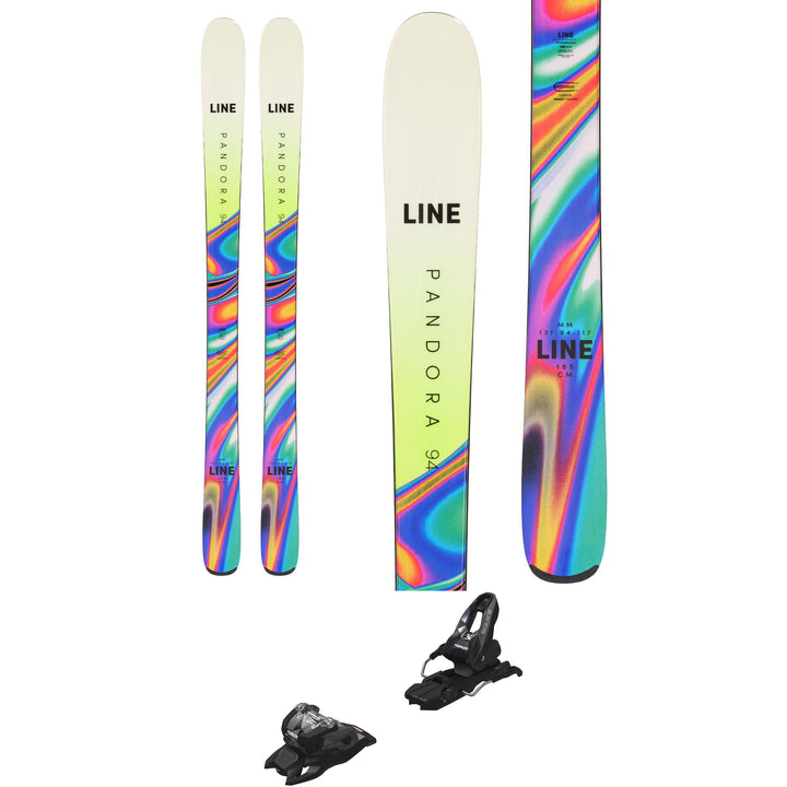 Line Skis Pandora 94 Skis + Marker Squire 10 Ski Bindings - Women's 2023