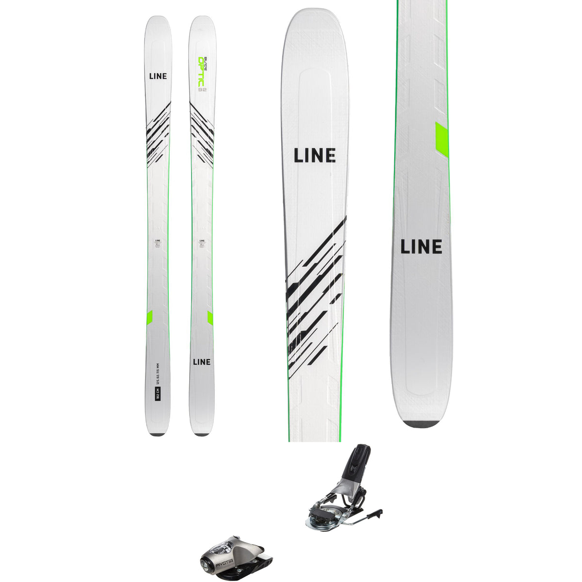 Line Skis Blade Optic 92 Skis + Look Pivot 15 GW Ski Bindings 2023