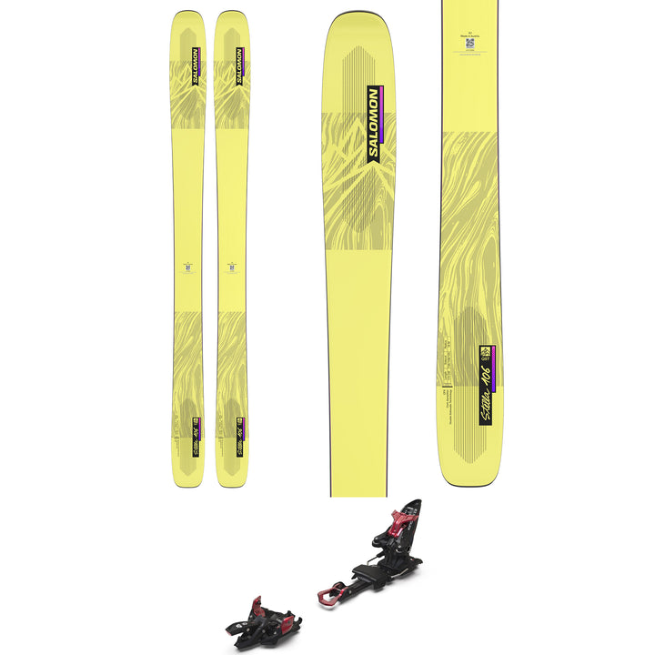 Salomon QST Stella 106 Skis + Marker Kingpin 13 Alpine Touring Ski Bindings - Women's 2023
