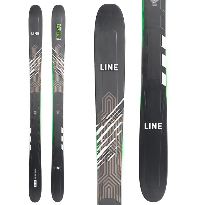 Line Skis Blade Optic 104 Skis + Salomon Strive 14 GW Ski Bindings
