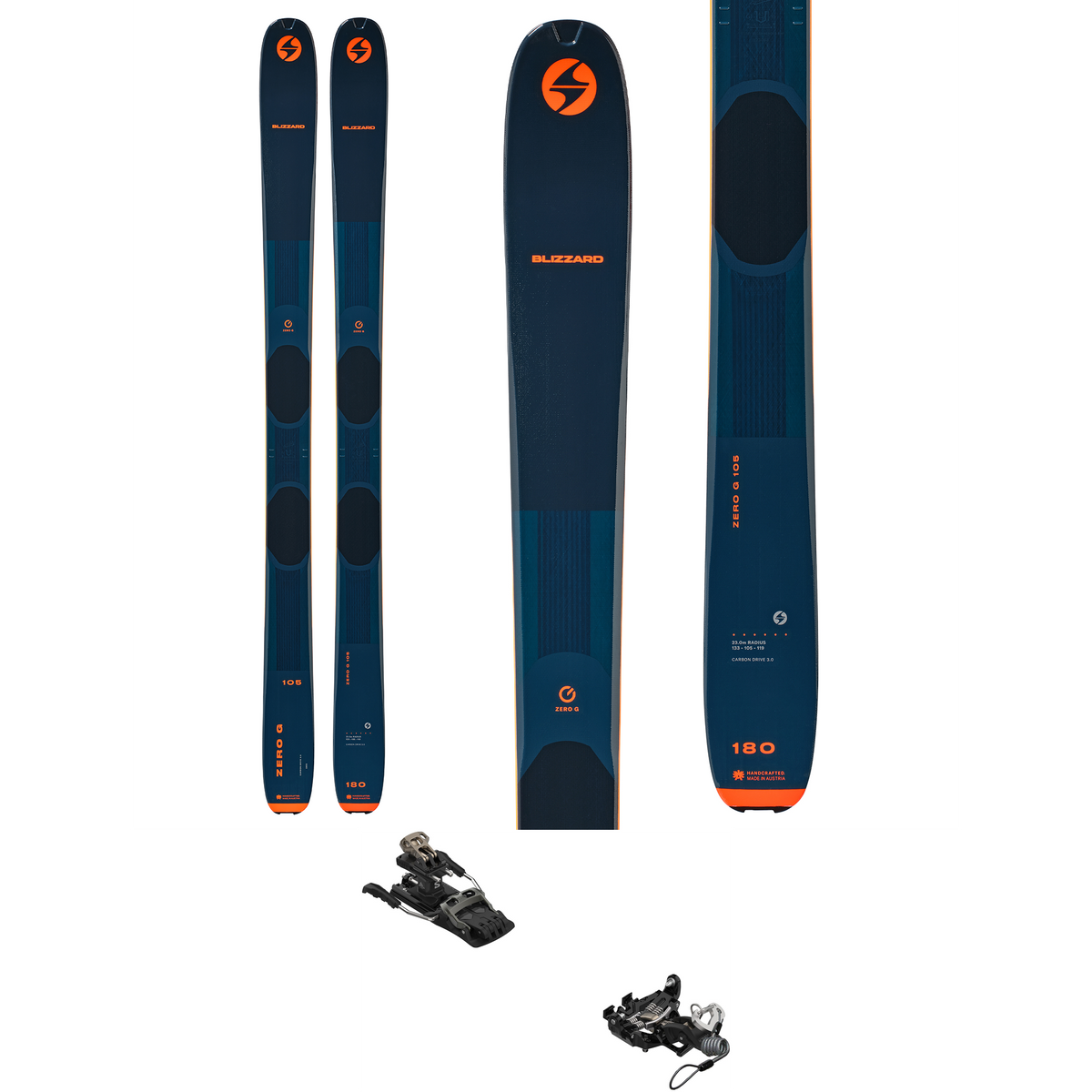 Blizzard Blizzard Zero G 105 Skis + Salomon MTN Pure Skis 2024