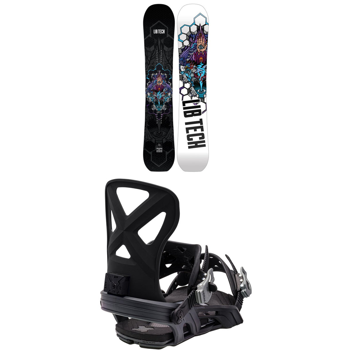 Lib Tech Terrain Wrecker C2X Snowboard + Bent Metal Cor-Pro Snowboard Bindings 2024