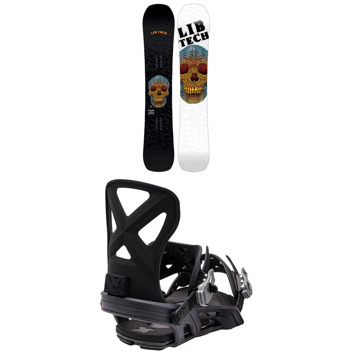 Lib Tech EJack Knife HP C3 Snowboard + Bent Metal Cor-Pro Snowboard Bindings 2024