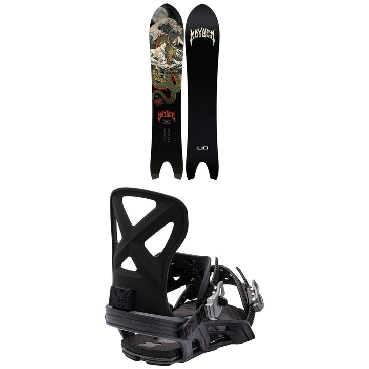 Lib Tech Lost Retro Ripper C3 Snowboard + Bent Metal Cor-Pro Snowboard Bindings 2024