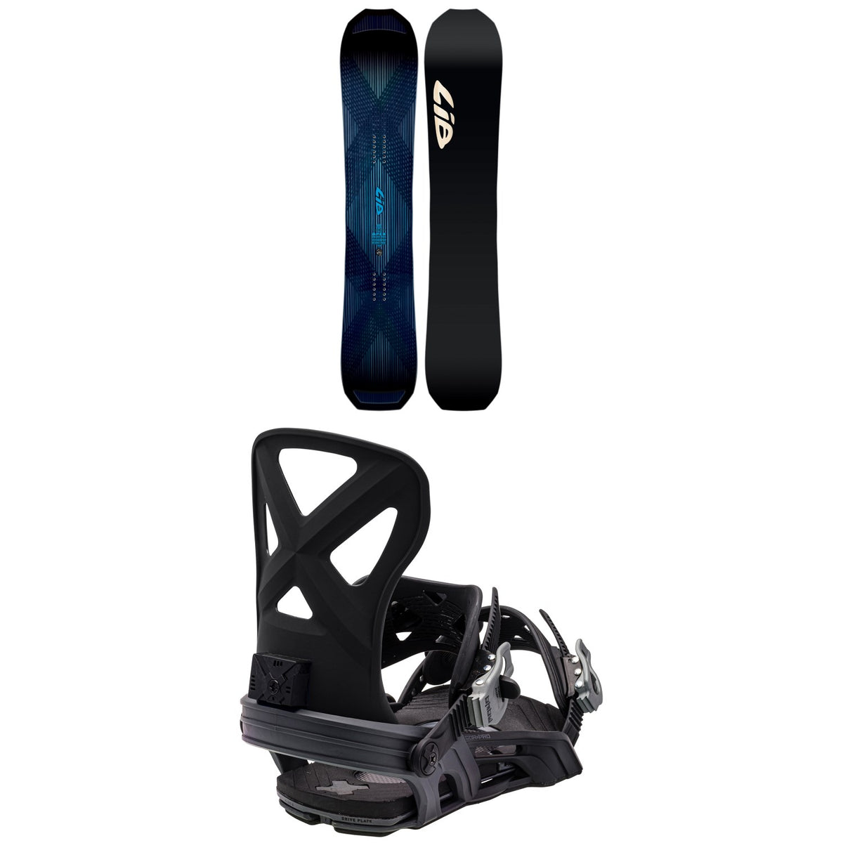 Lib Tech T.Rice Apex Orca Snowboard + Bent Metal Cor-Pro Snowboard Bindings 2024