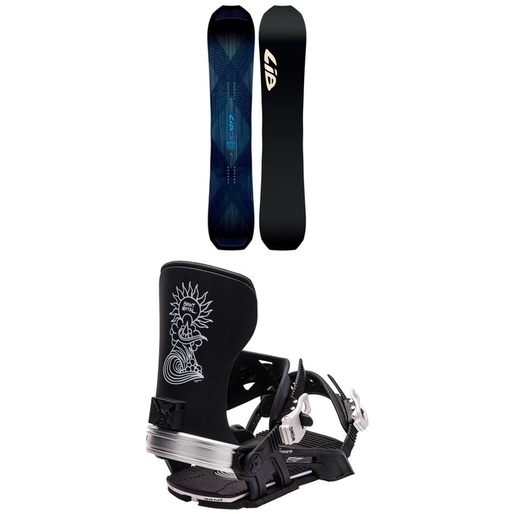 Lib Tech T.Rice Apex Orca Snowboard + Bent Metal Transfer Snowboard Bindings 2024