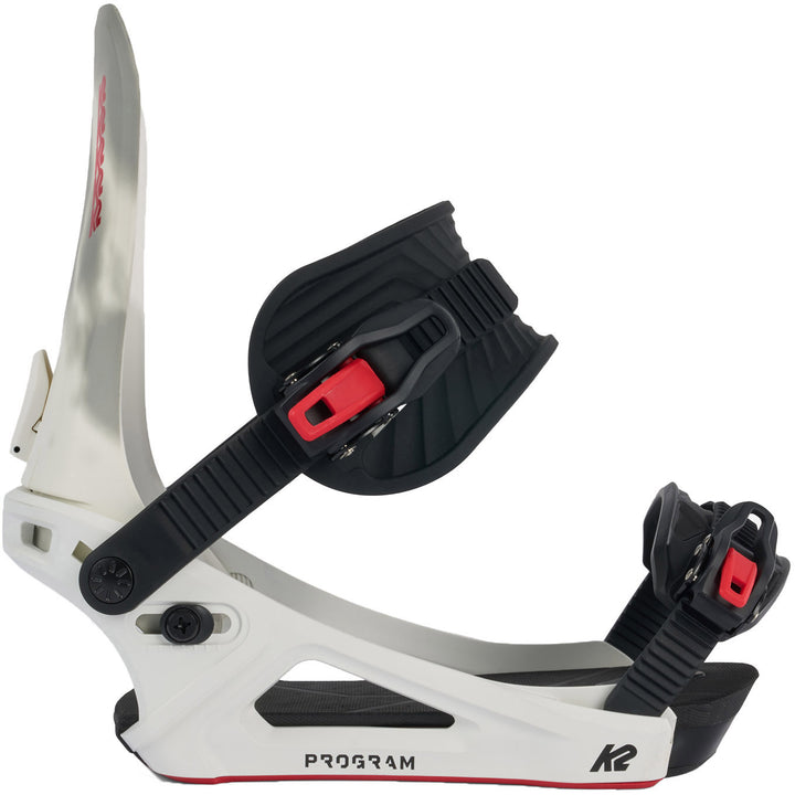 K2 Program Snowboard Bindings 2024 White