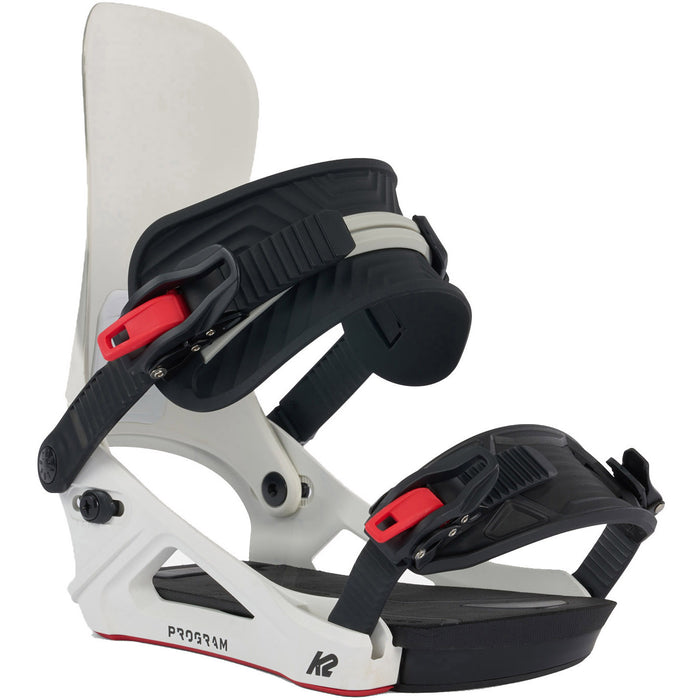 K2 Program Snowboard Bindings 2024 White