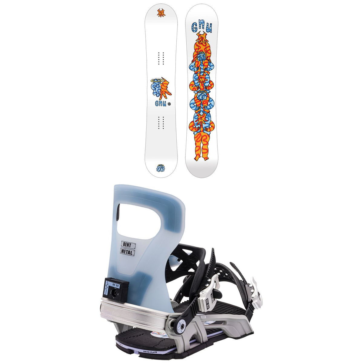 GNU FB Head Space C3 Snowboard + Bent Metal Logic Snowboard Bindings 2024