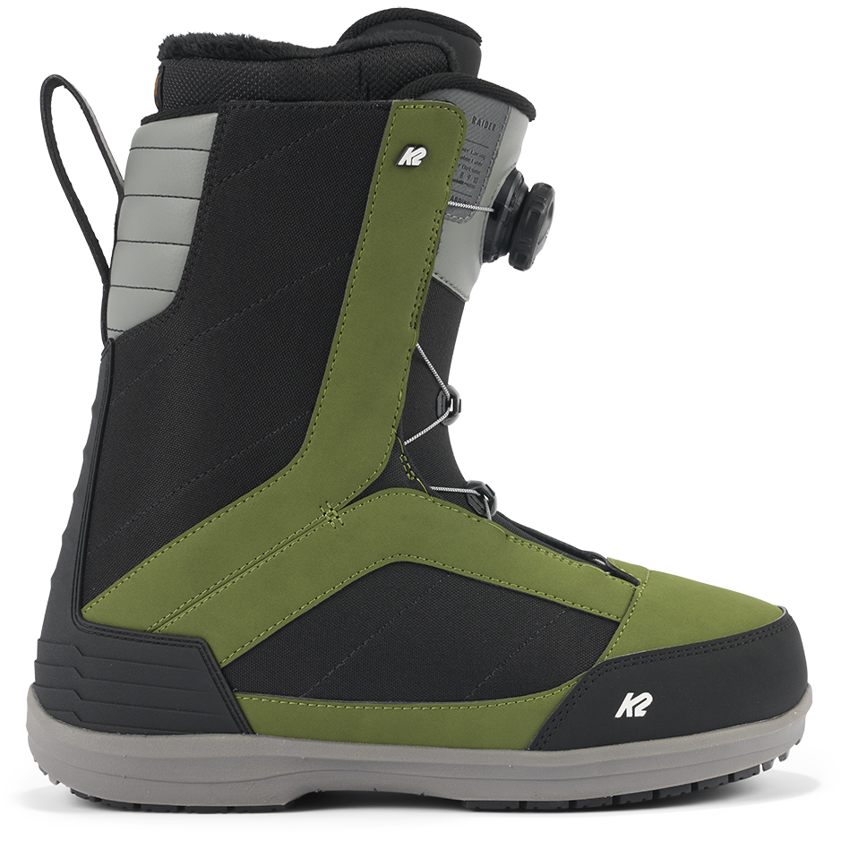 k2 ride snowboard boots Raider – evo Color:Reverse Loon barb on fishing hook Keep the tricks coming tech:pulse sensor:yes