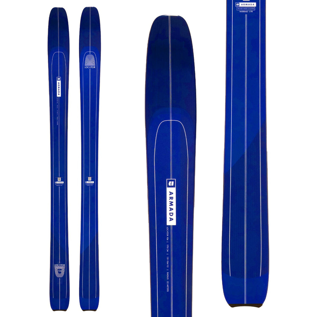 Armada Locator 104 Skis 2024 Dark Blue