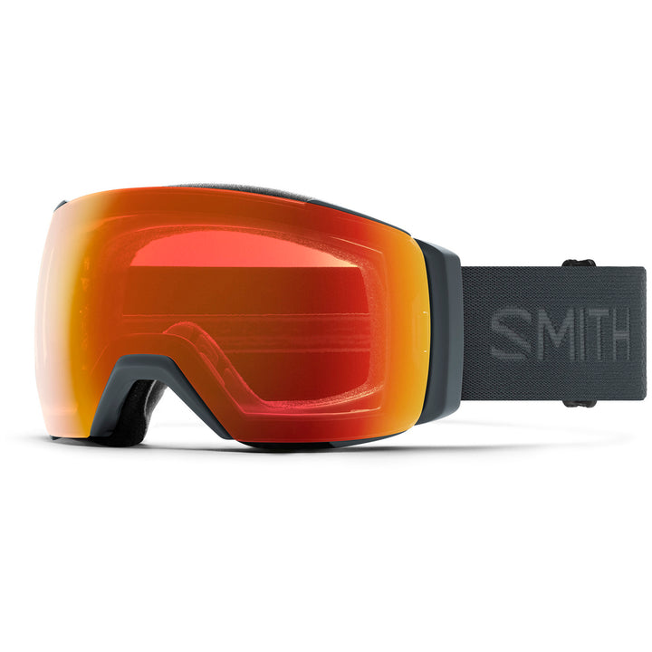 Smith I/O MAG XL Low Bridge Fit Goggles Slate/ChromaPop Everday Red Mirror+ChromaPop Storm Blue Sensor Mirror