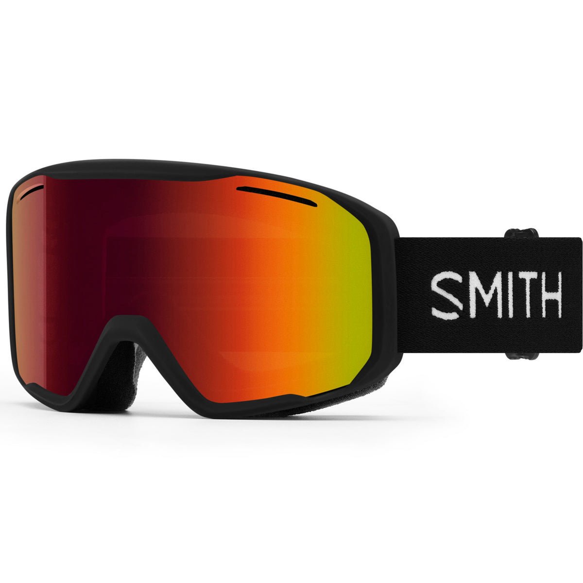 Smith Blazer Low Bridge Fit Goggles Black/Red Sol-X Mirror