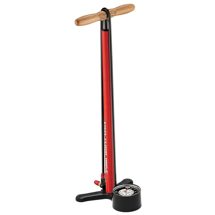 Lezyne Steel Floor Drive Floor Pump Red