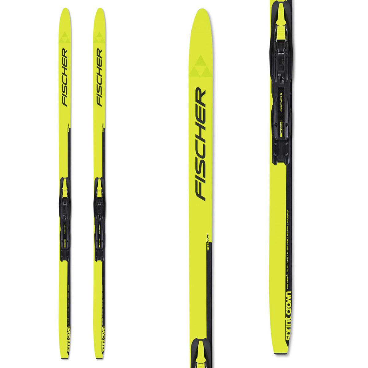 Fischer Sprint Crown Cross Country Skis + Tour Step-In Jr IFP Bindings - Kids' 2024